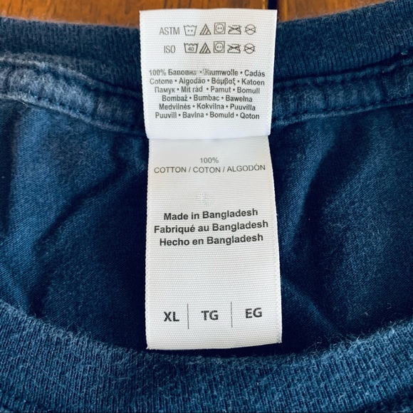 Men’s Planetary Graphic T-shirt, Pluto, Navy Blue, size XL - Picture 4 of 4